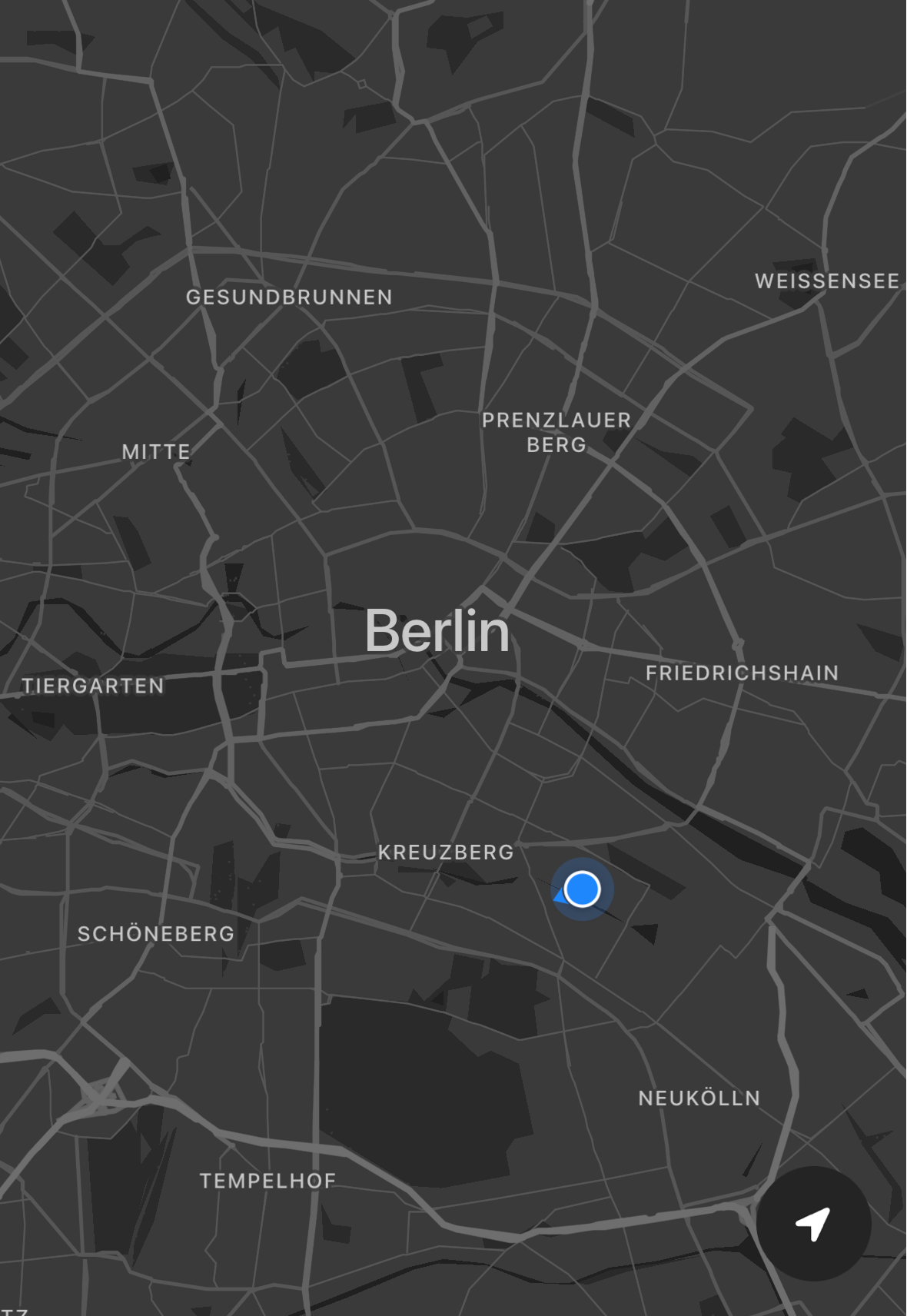 Live map of active games in Berlin
